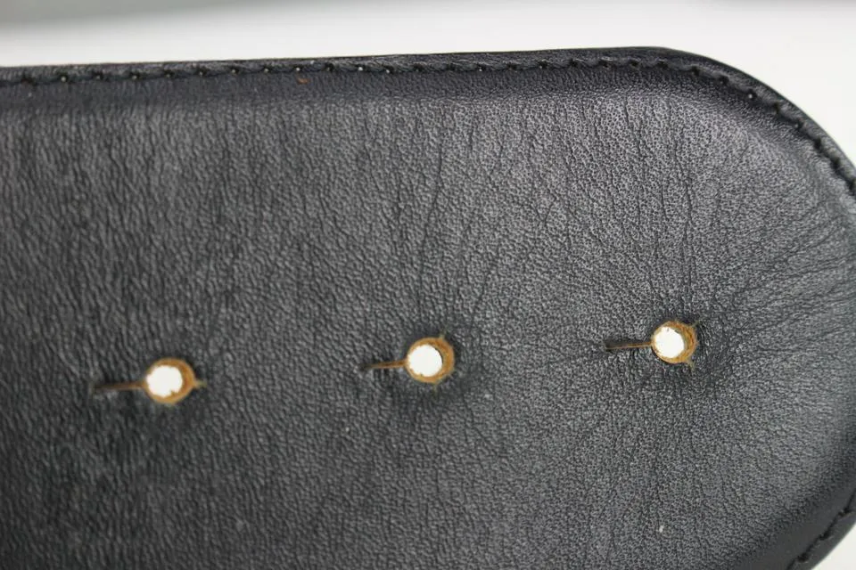 Dior Black x Gold Crystal Initials Belt 33da722
