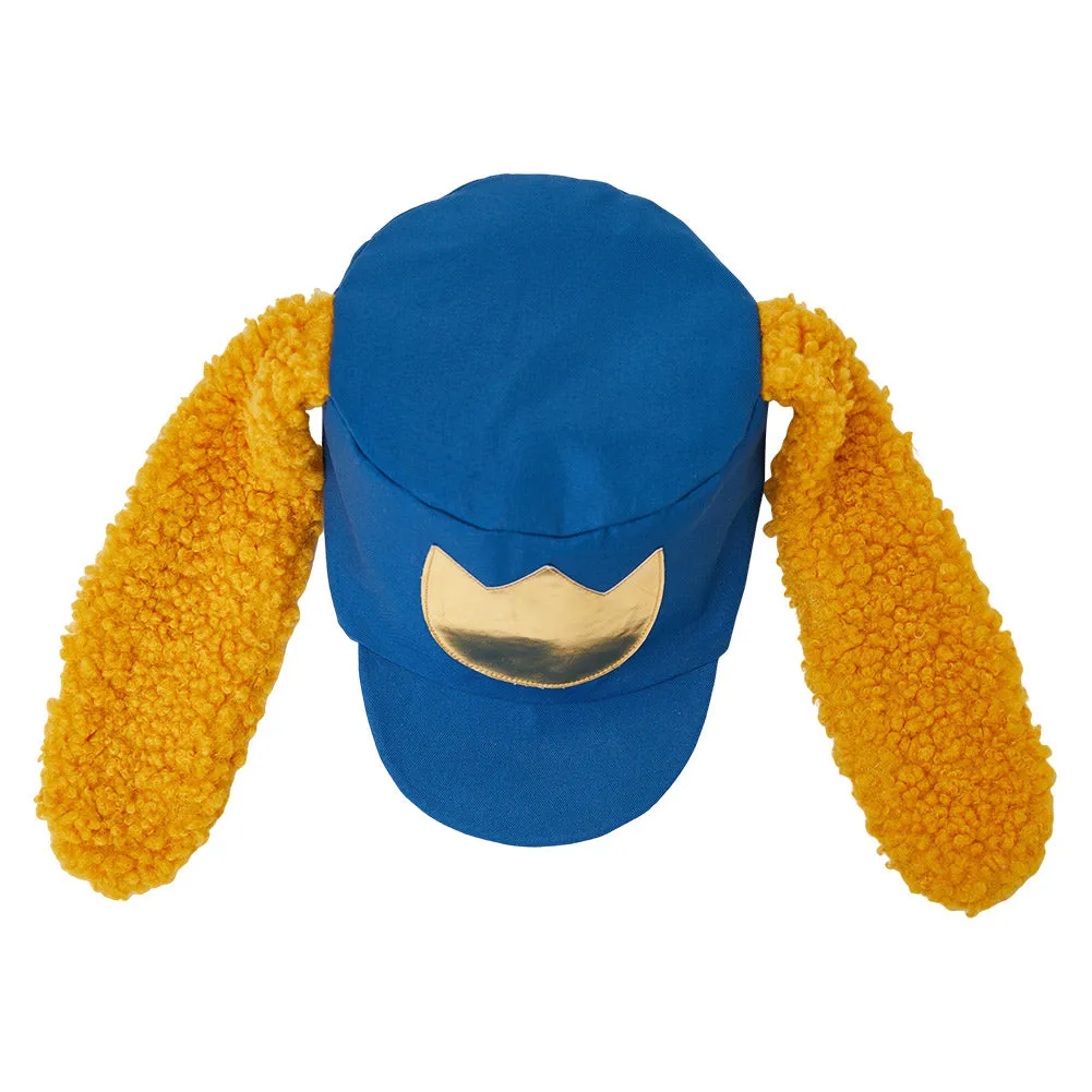 Dog Man Cosplay Hat Unsiex Blue Yellow Hat Cap With Ear Costume Accessories