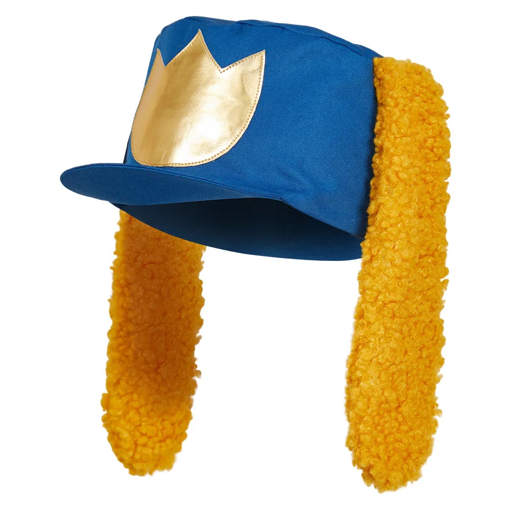 Dog Man Cosplay Hat Unsiex Blue Yellow Hat Cap With Ear Costume Accessories