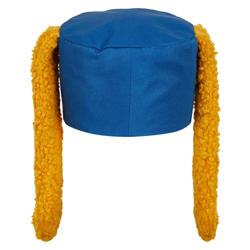 Dog Man Cosplay Hat Unsiex Blue Yellow Hat Cap With Ear Costume Accessories