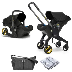 Doona  Car Seat, Essential Bag & Raincover - Nitro Black