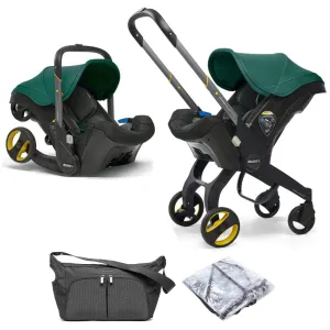 Doona  Car Seat, Essential Bag & Raincover - Racing Green