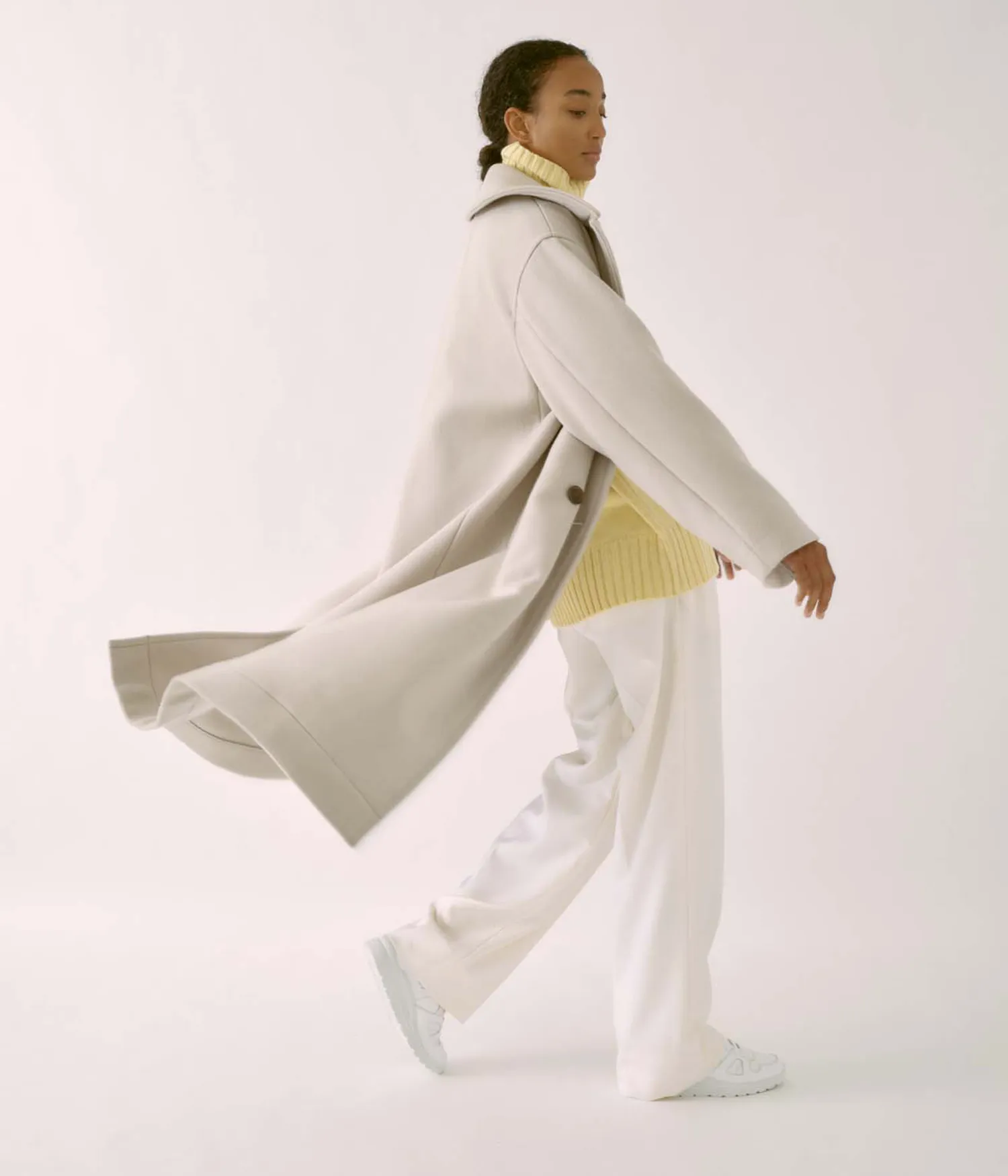 Double Faced Coat in Cloud