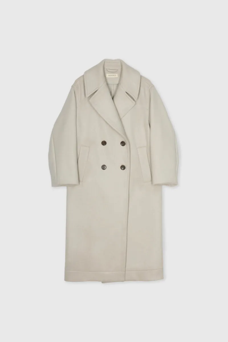 Double Faced Coat in Cloud