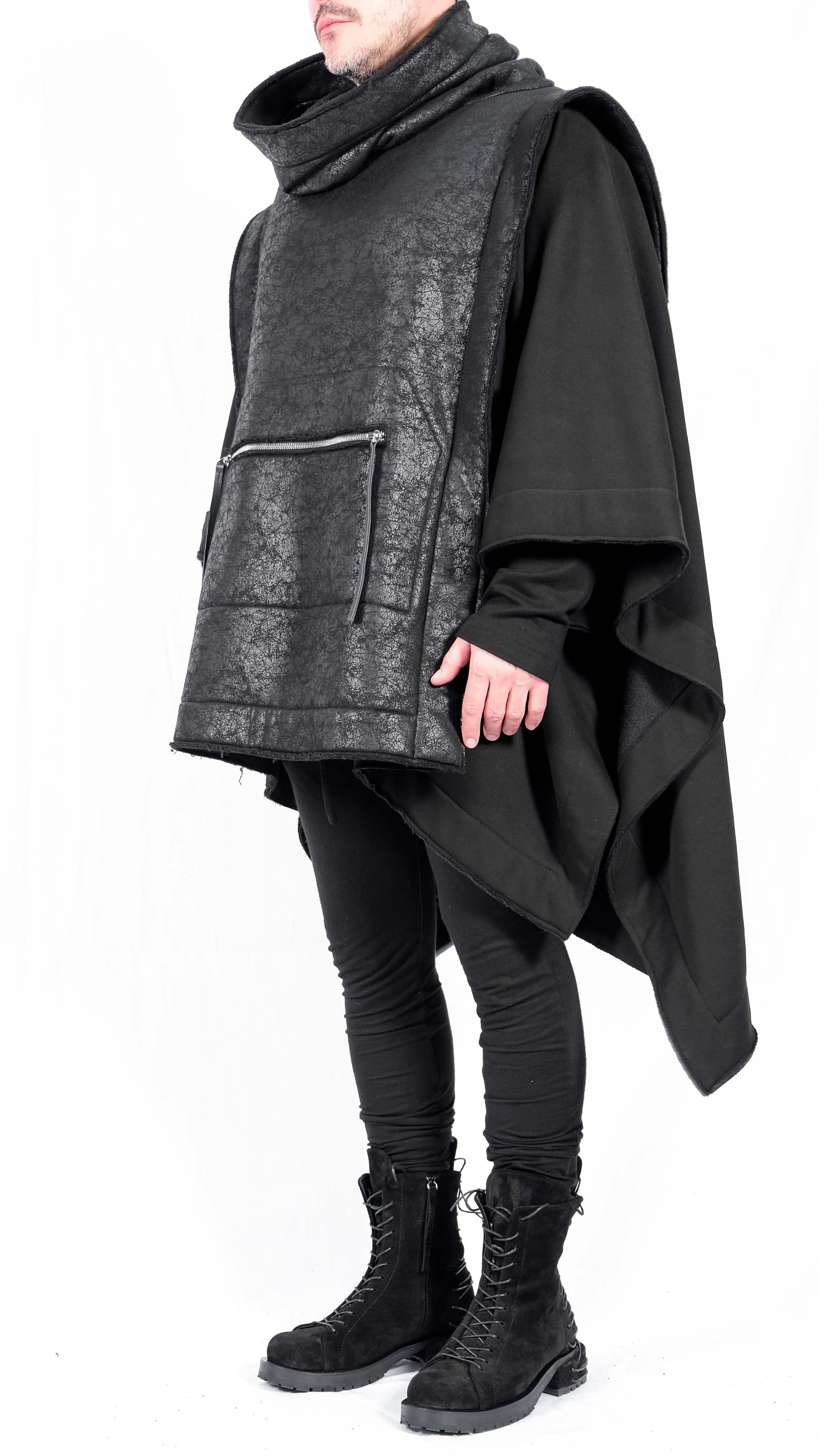 Double Sweatshirt Poncho