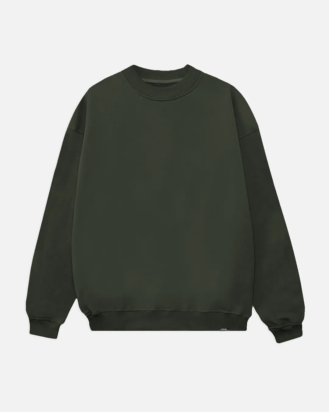Drop Shoulder Crewneck - Olive
