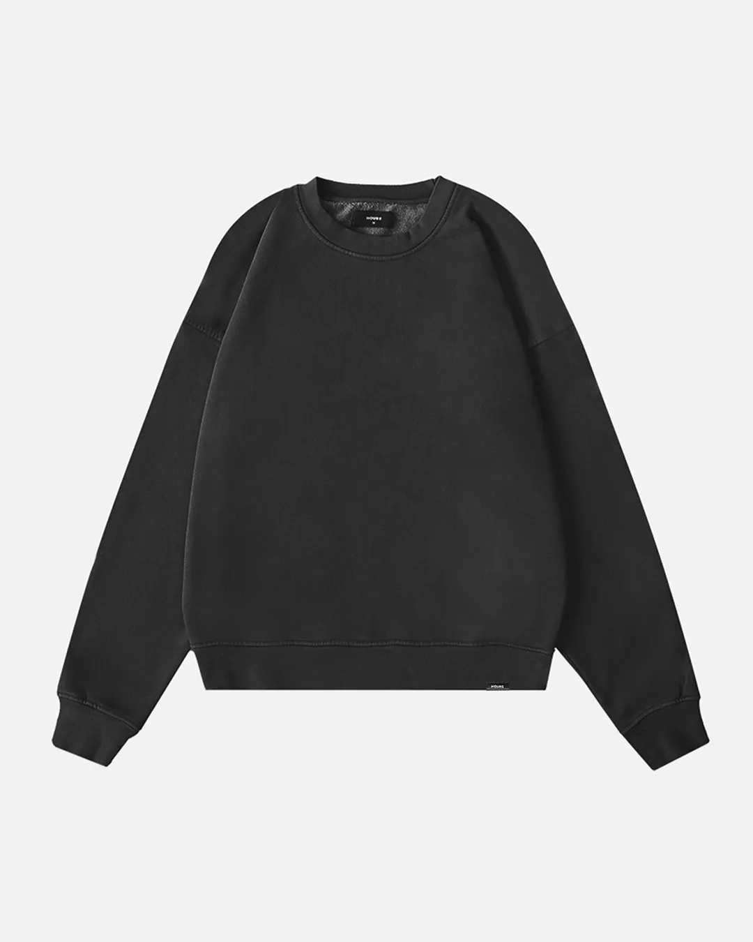 Drop Shoulder Crewneck - Vintage Black