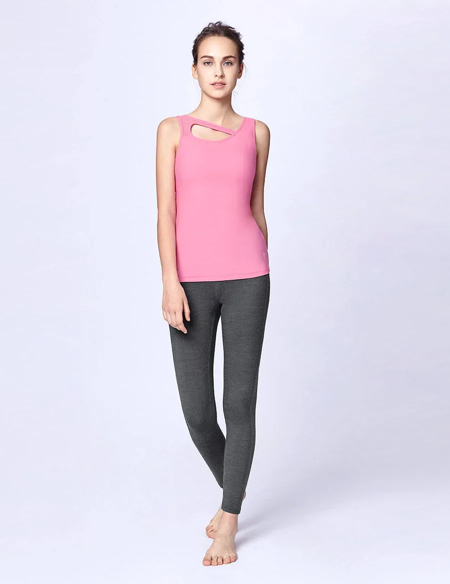 easyoga LA-VEDA Ethereal Revolvin' Arc Tank - R15 Sweet Pink