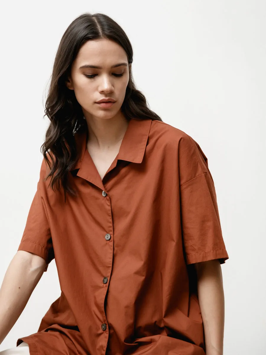 edition shirt - light poplin chestnut