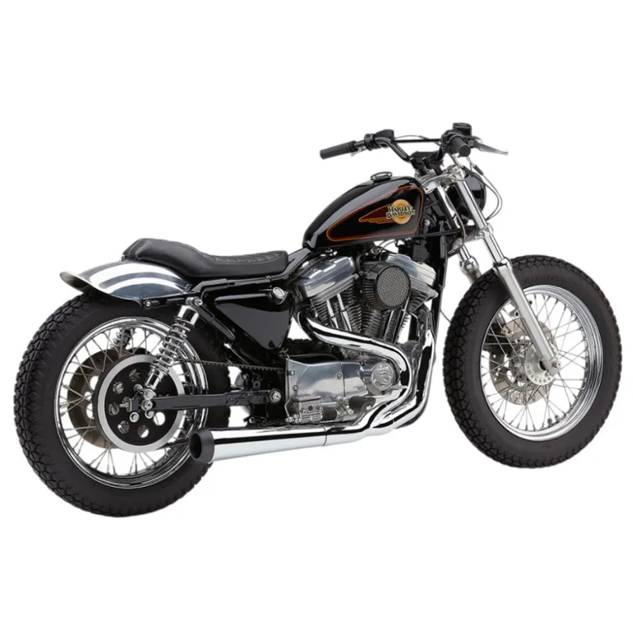 El Diablo Sportster 2:1 Exhaust - Chrome - 4" For '86-'03 XL Models