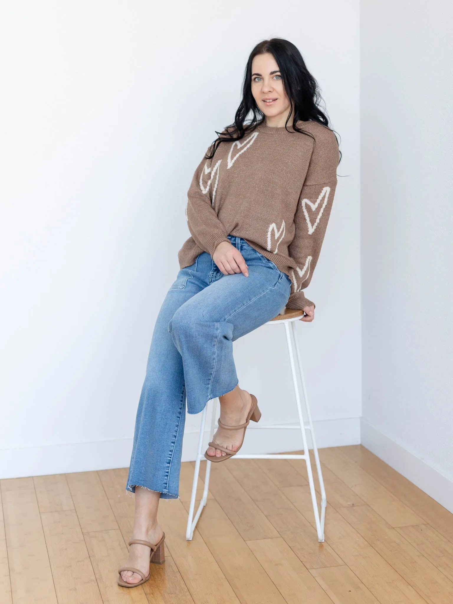 Elan Heart Detail Sweater
