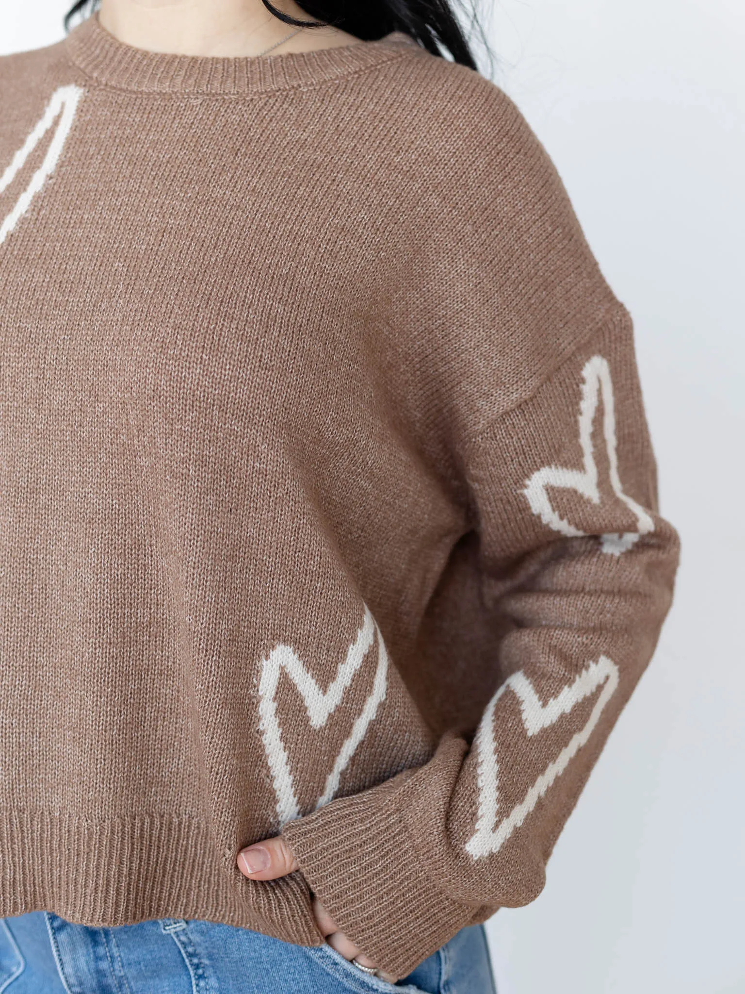 Elan Heart Detail Sweater