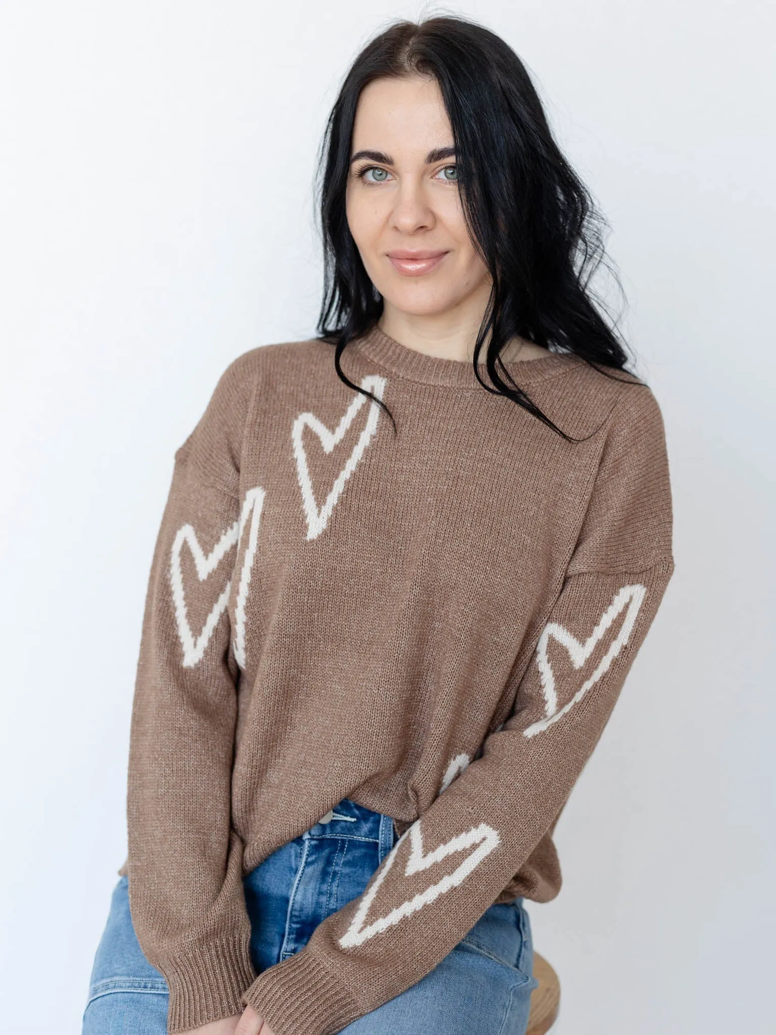 Elan Heart Detail Sweater