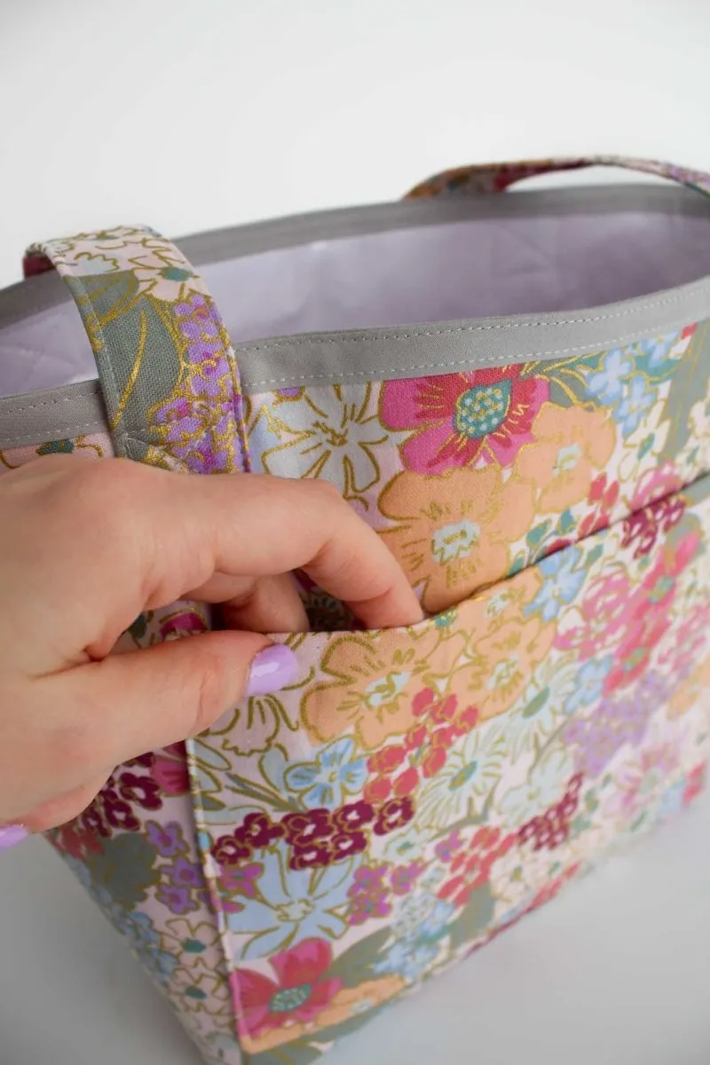 English Rose Canvas Mini Leak-proof Tote Bag