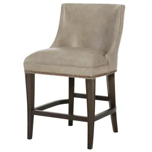 Errol Leather Counter Stool