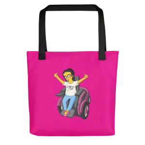 Esperanza From Raising Dion (Yellow Cartoon) D.D.N.E.L. Magenta Tote Bag
