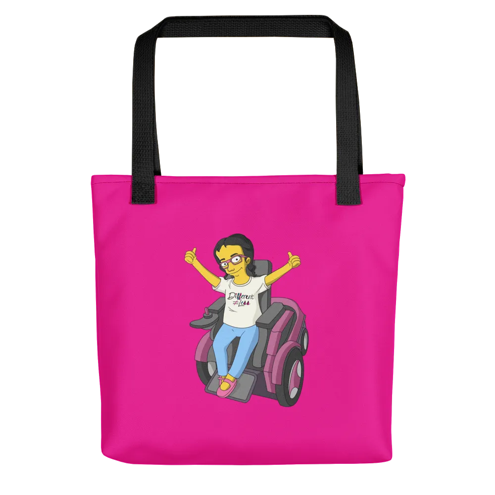 Esperanza From Raising Dion (Yellow Cartoon) D.D.N.E.L. Magenta Tote Bag
