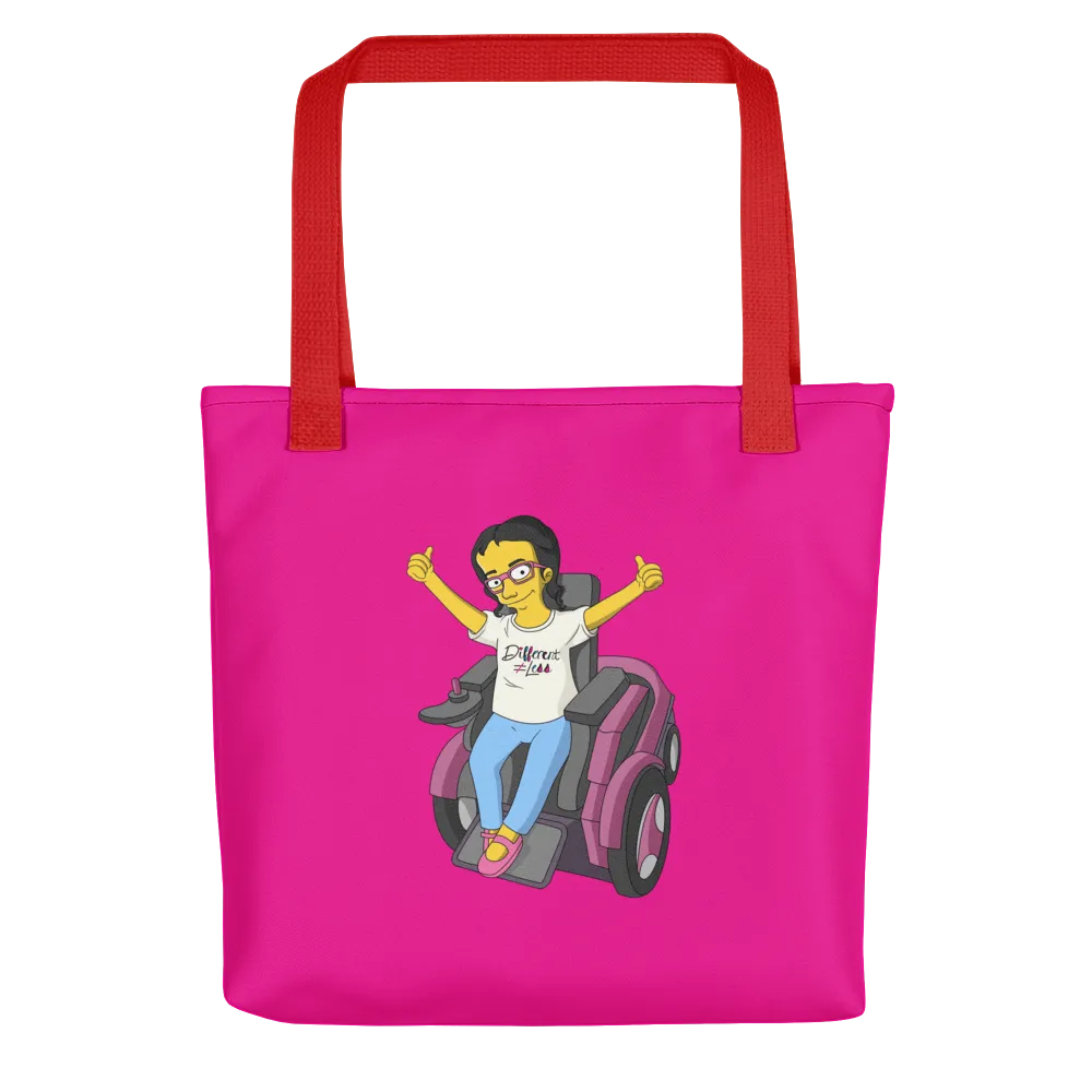 Esperanza From Raising Dion (Yellow Cartoon) D.D.N.E.L. Magenta Tote Bag