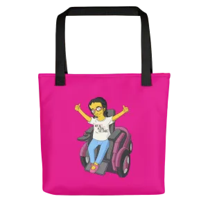 Esperanza From Raising Dion (Yellow Cartoon) Not All Actors Use Stairs Magenta Tote Bag