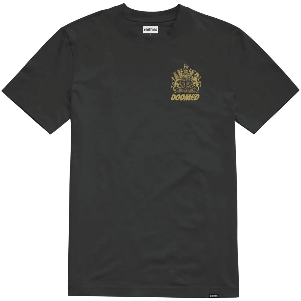 ETNIES DOOMED CREST TEE [BLACK]