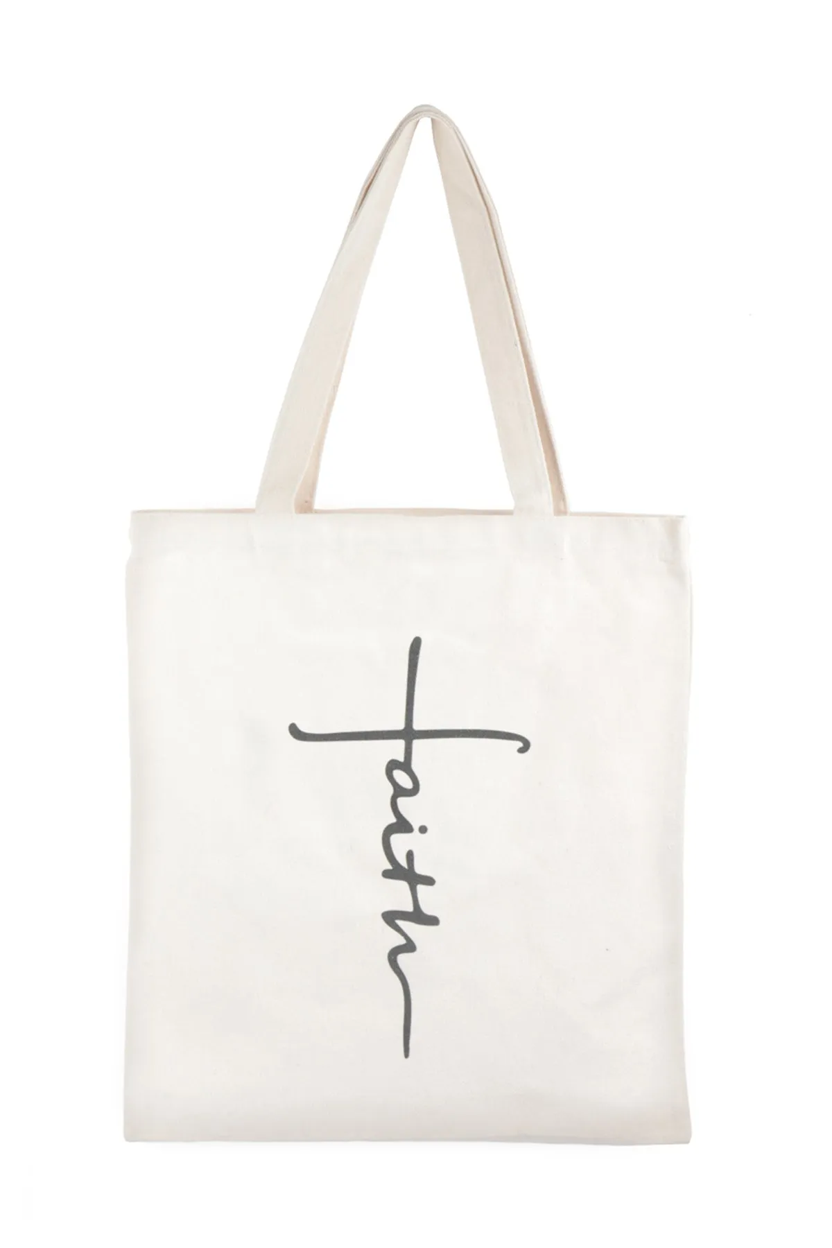 FAITH PRINT TOTE BAG