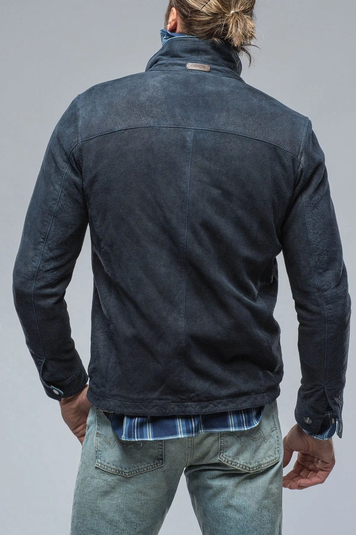 Farneta Suede Moto In Blue