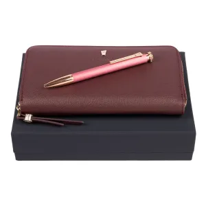 FESTINA FPBL222R-Set Mademoiselle Brown (ballpoint pen & travel purse)