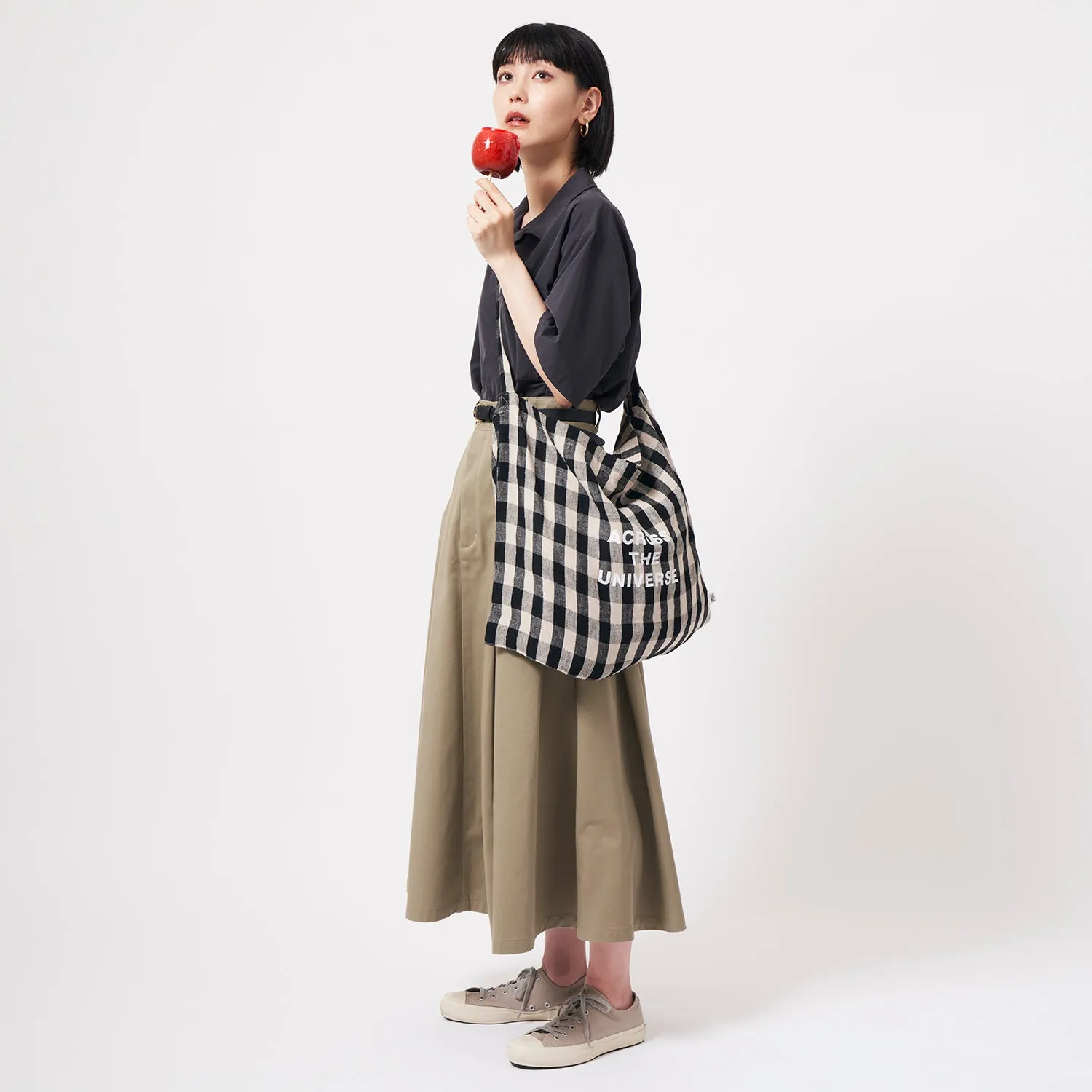 F.I.L | フィル　Linen Print Shoulder Bag