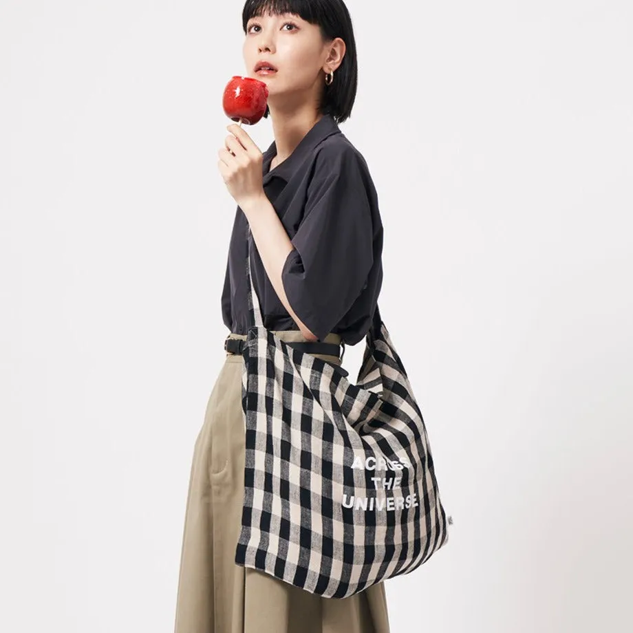 F.I.L | フィル　Linen Print Shoulder Bag