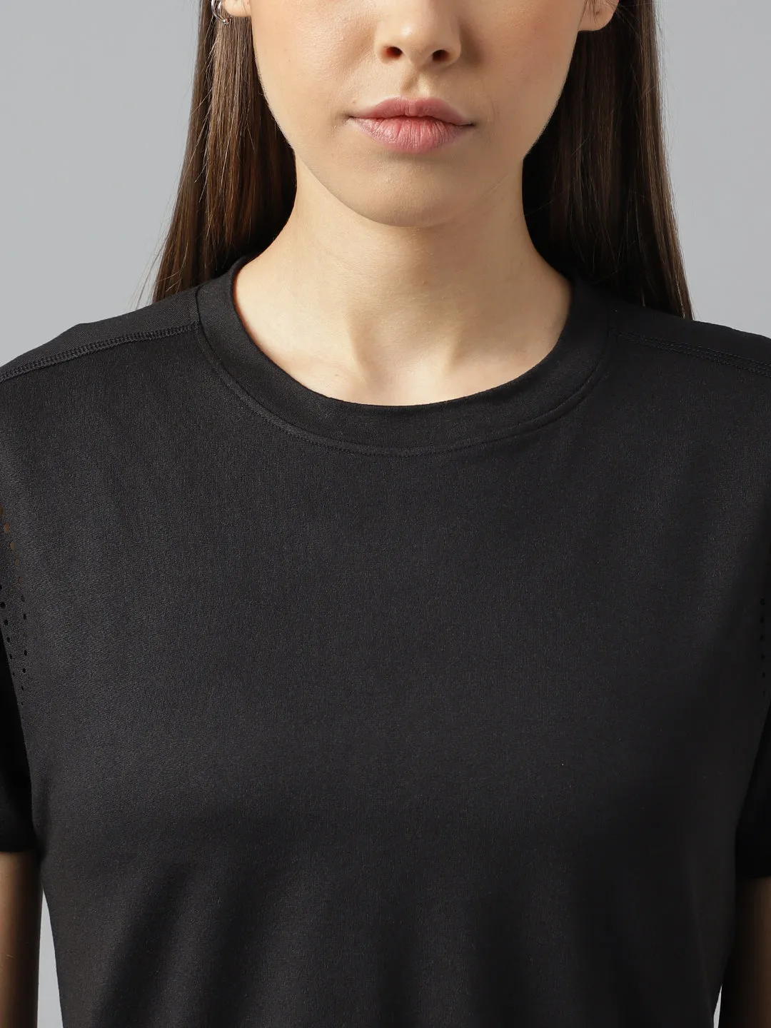 Fitkin women short sleeves t-shirt with laser cut detail