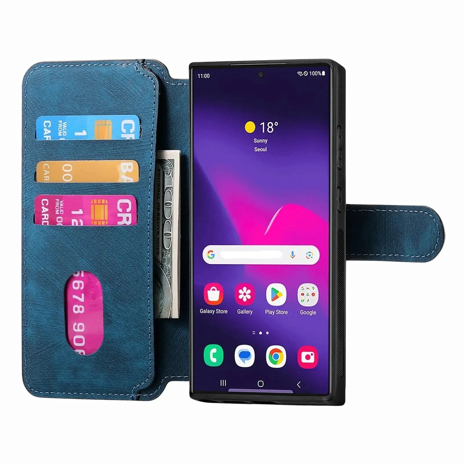 Flip n Go Detachable Samsung Wallet Case