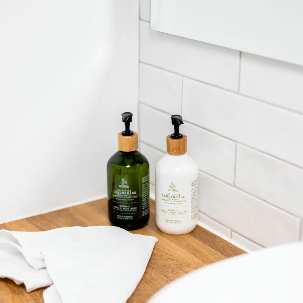 Flourish Organics Uplifting Lemongrass, Lemon Myrtle, Grapefruit & Eucalyptus Organic Hand & Body Lotion