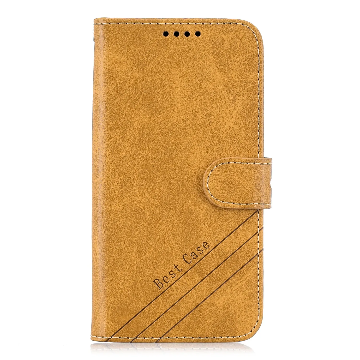 For Redmi Note 8T/Redmi 8/Redmi 8A Case Soft Leather Cover with Denim Texture Precise Cutouts Wallet Design Buckle Closure Smartphone Shell  blue