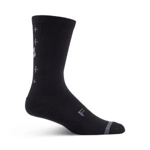 Fox 8 Inch Defend Socks Lunar - Black