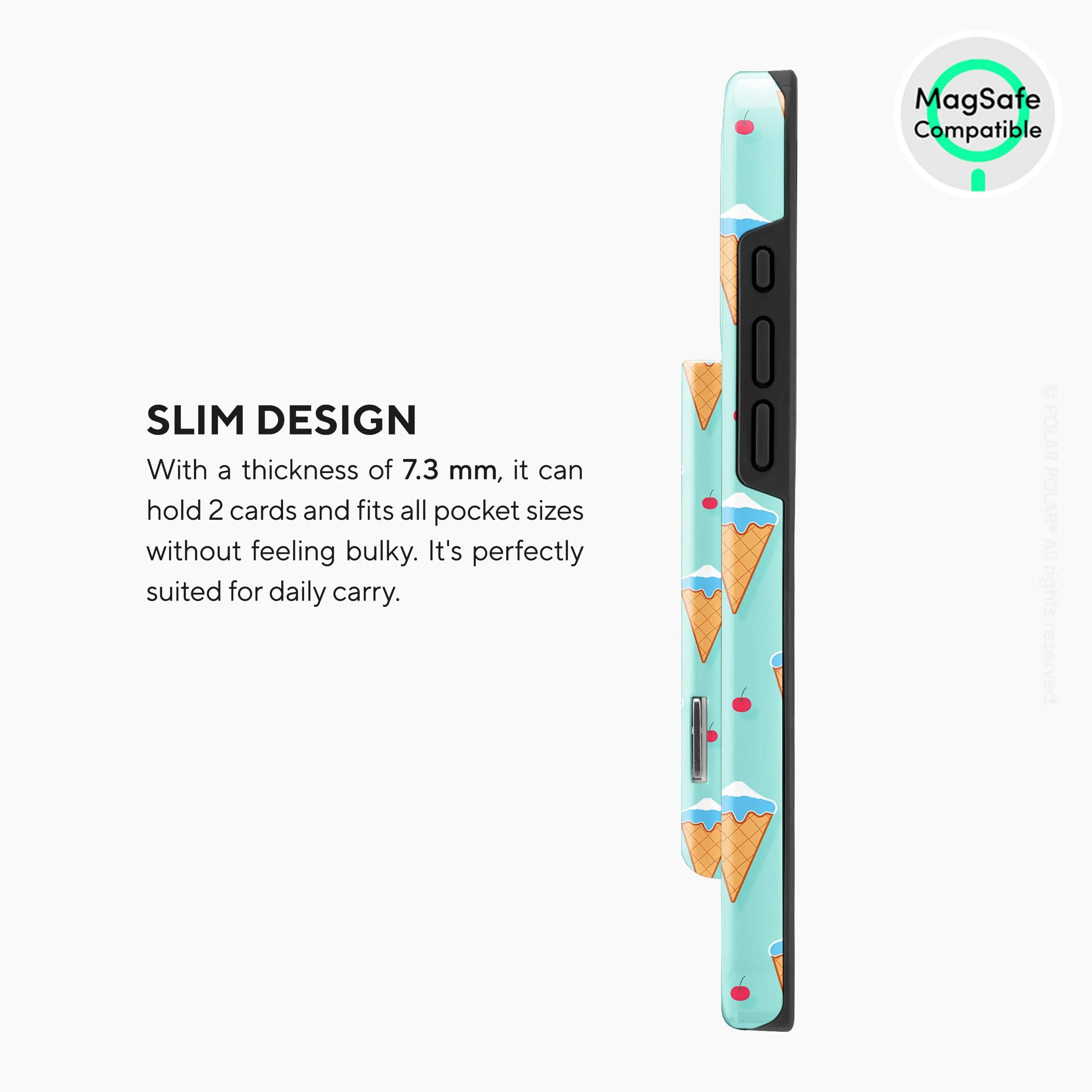 Fujisan Lake Blue Ice Cream MagSafe Wallet