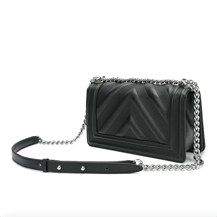 Full-grain Quilted Lambskin Flap Shoulder Bag