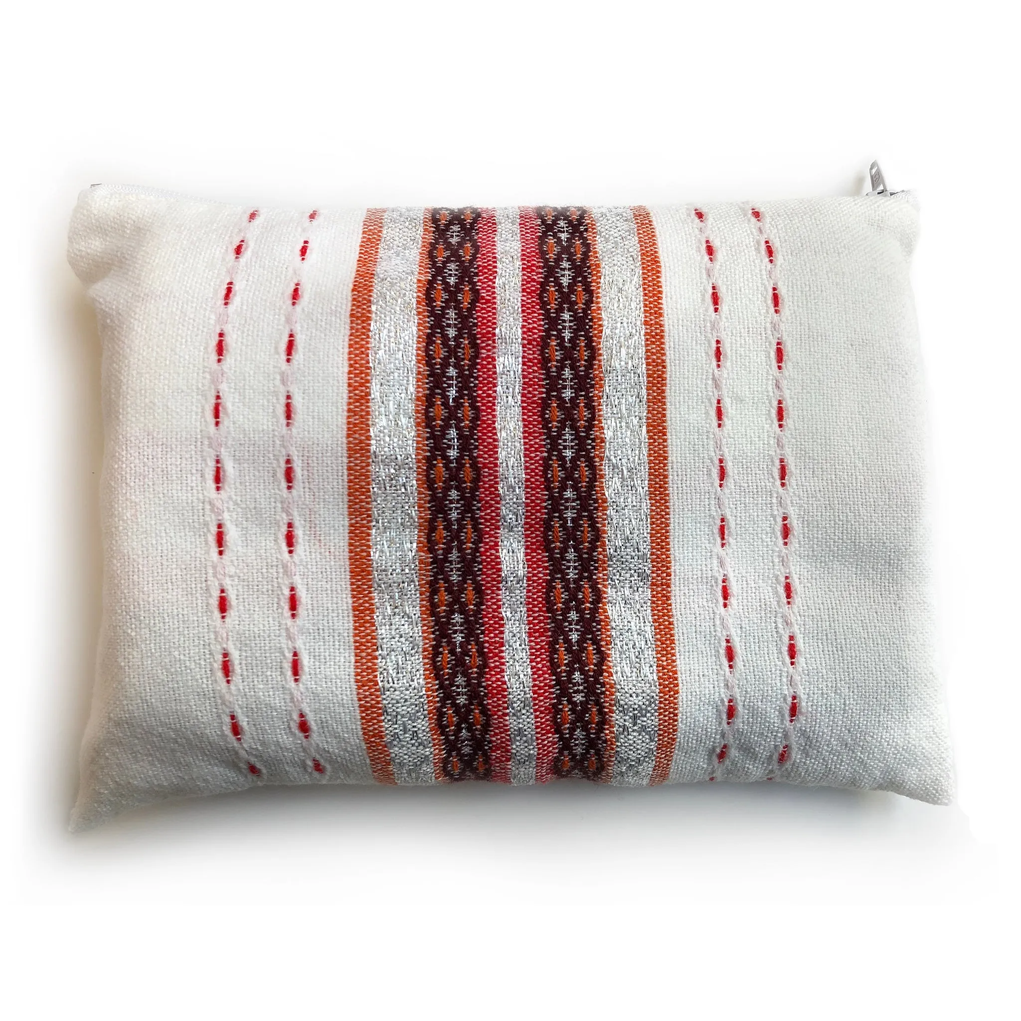 Gabrieli Premium - Wool Tallit - Red, Orange & Silver
