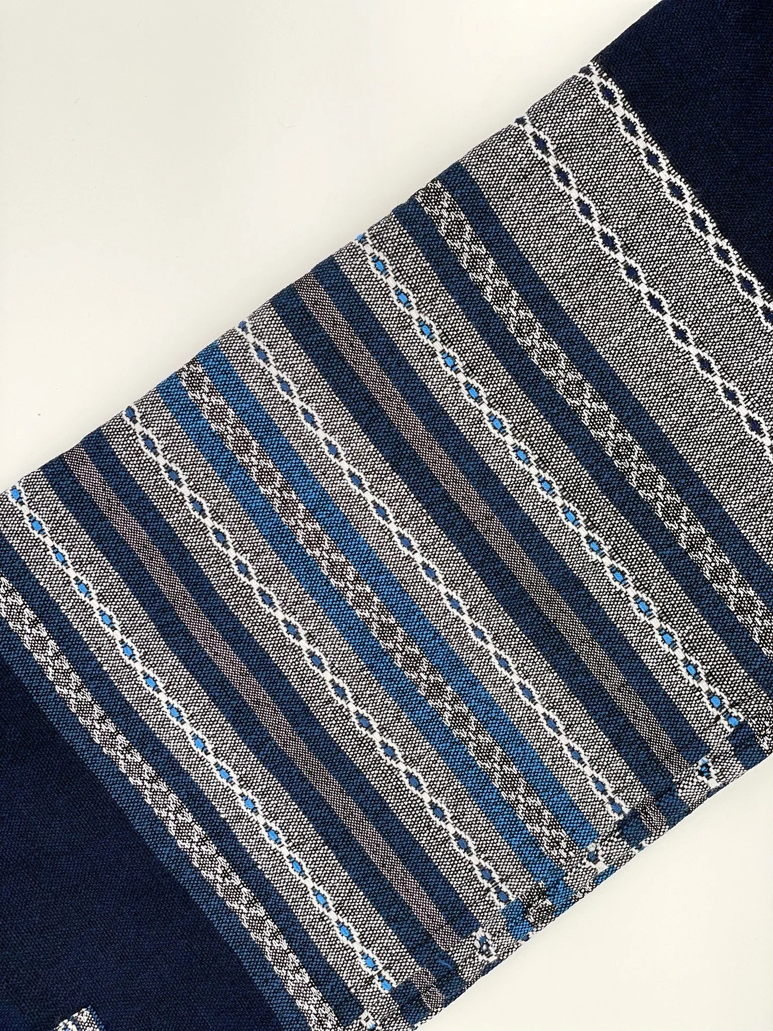 Gabrieli Premium - Wool Tallit - Shades of Blue with Silver on Dark Blue