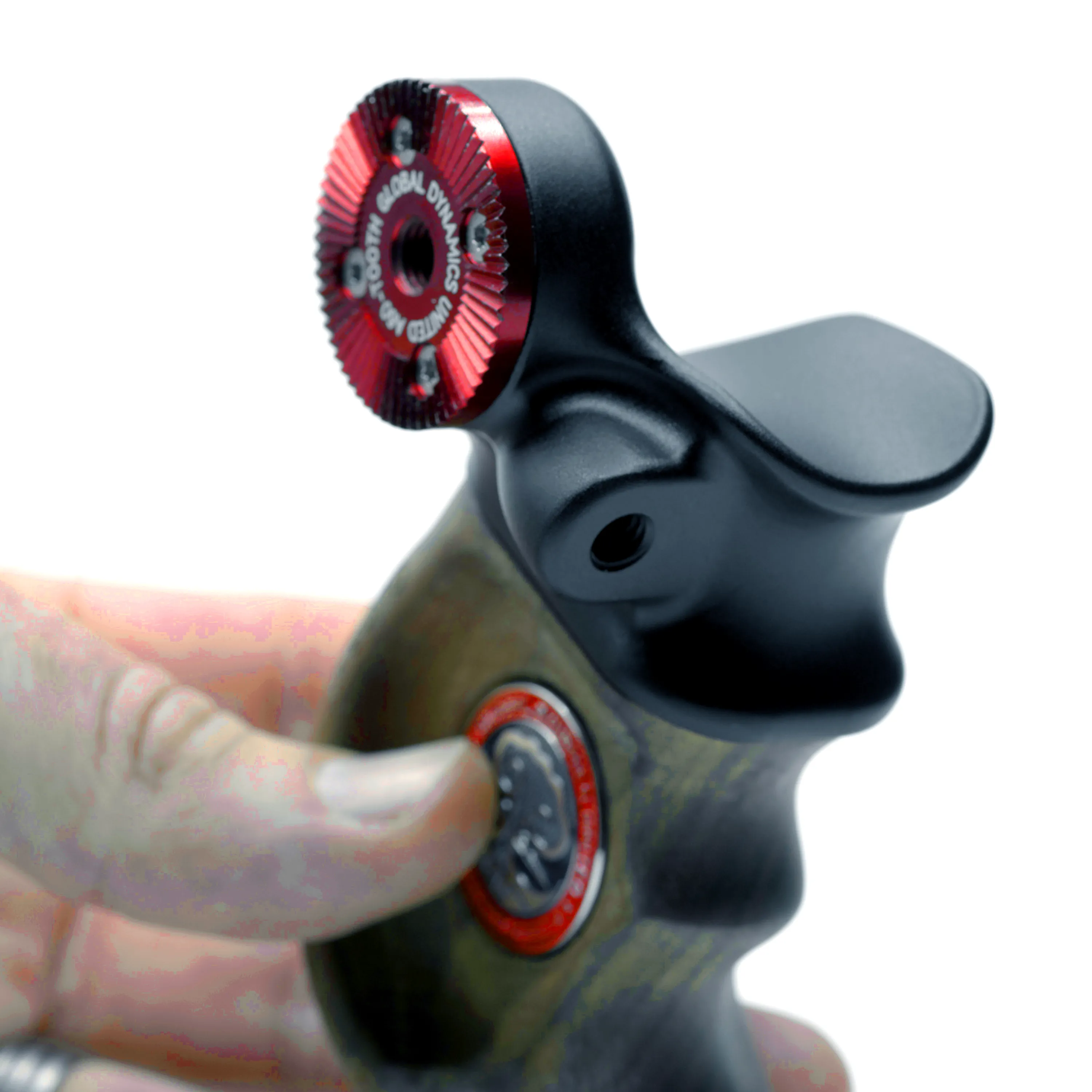 GDU Quantum Rosette Handle (Stubby, Walnut)