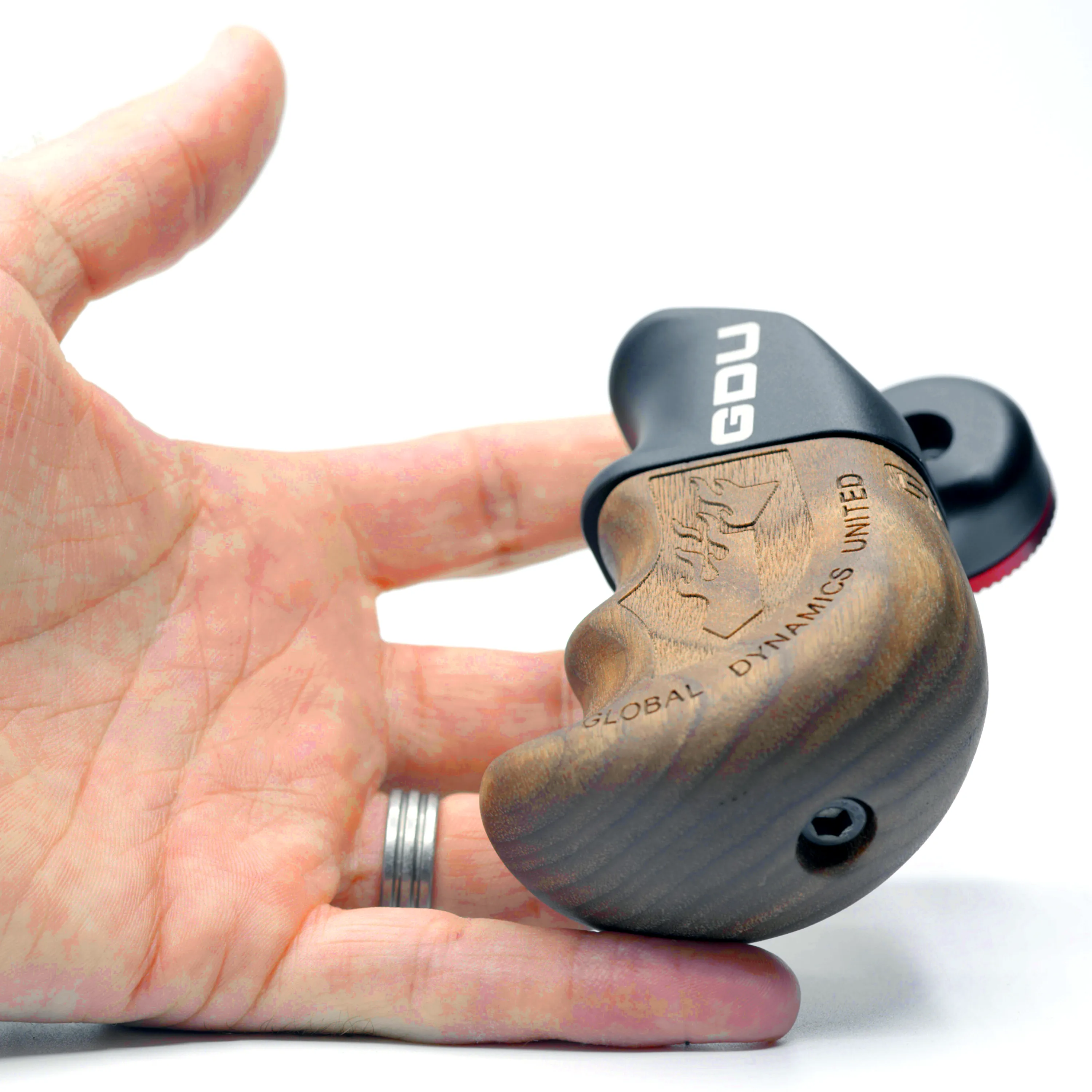 GDU Quantum Rosette Handle (Stubby, Walnut)
