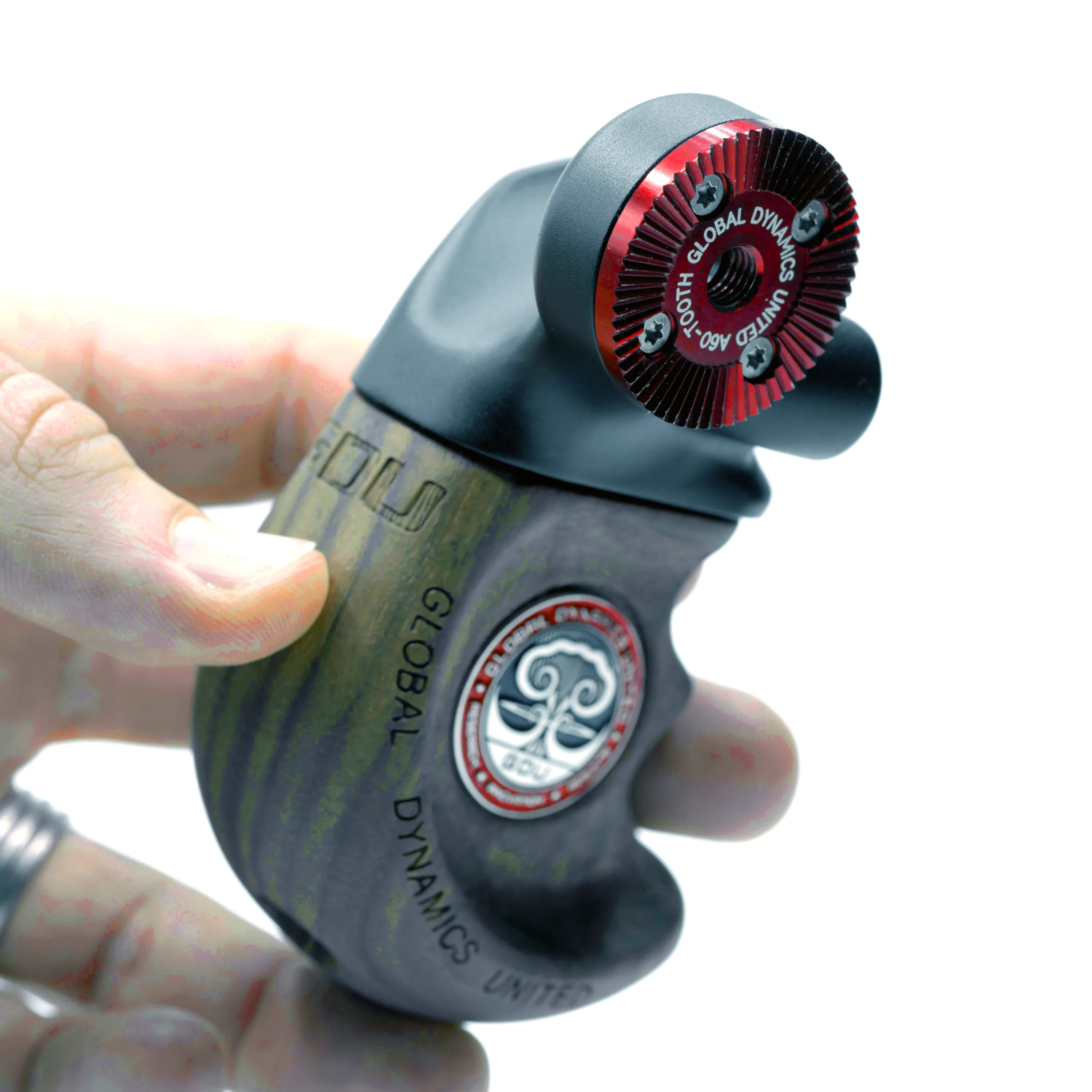 GDU Quantum Rosette Handle (Stubby, Walnut)