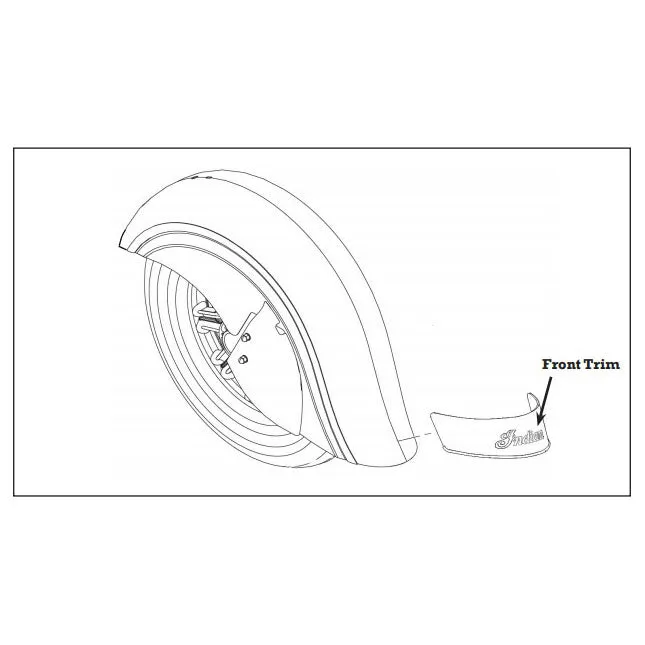 Genuine Leather Front Fender Mud Flap, Tan