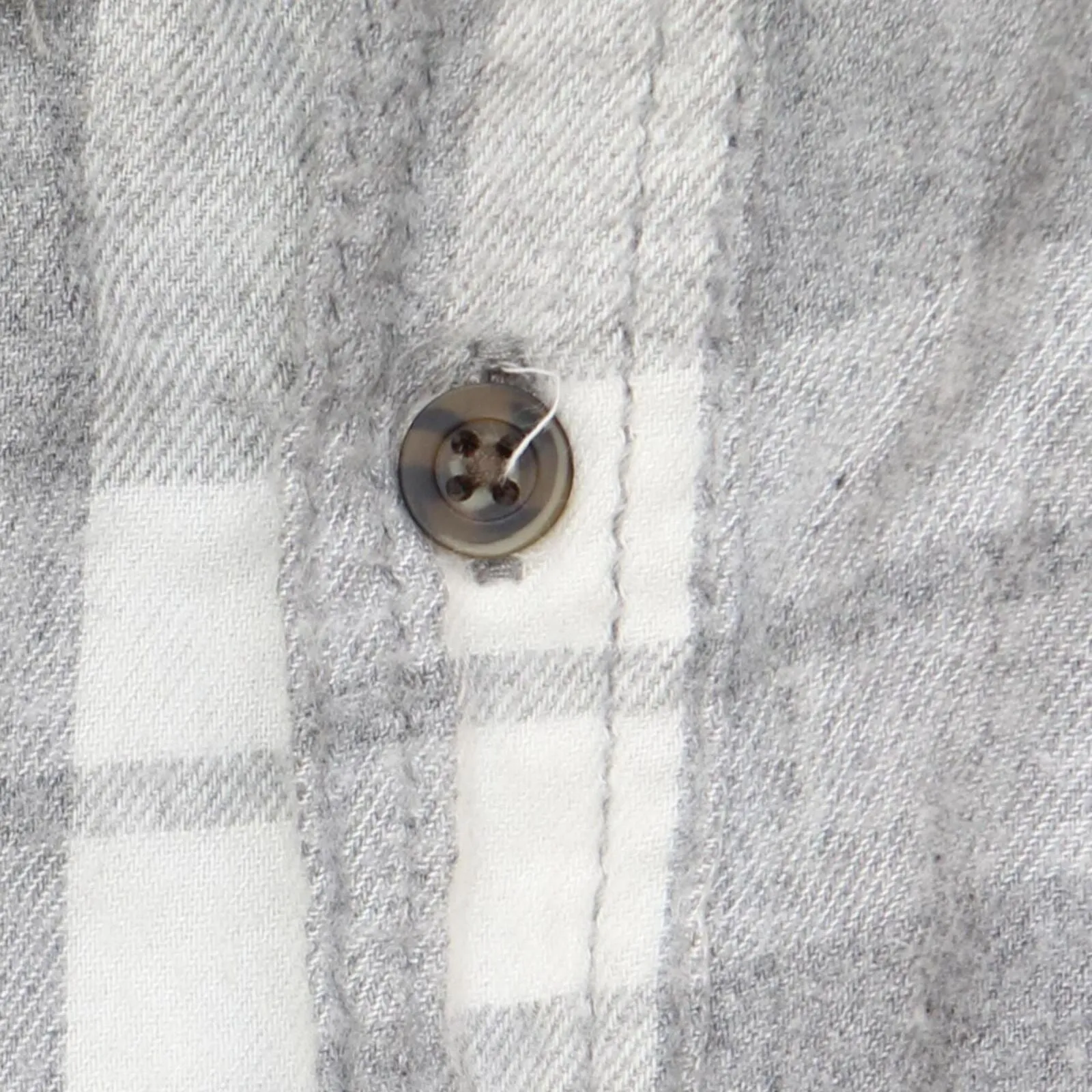 George Mens Button Up Cotton Blend Flannel Shirt Gray Plaid Multi 2XL Tall