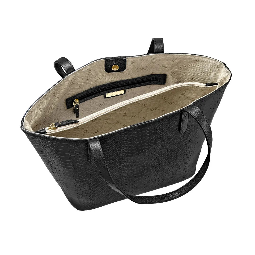 Gigi NY Leather Teddie Tote Bag