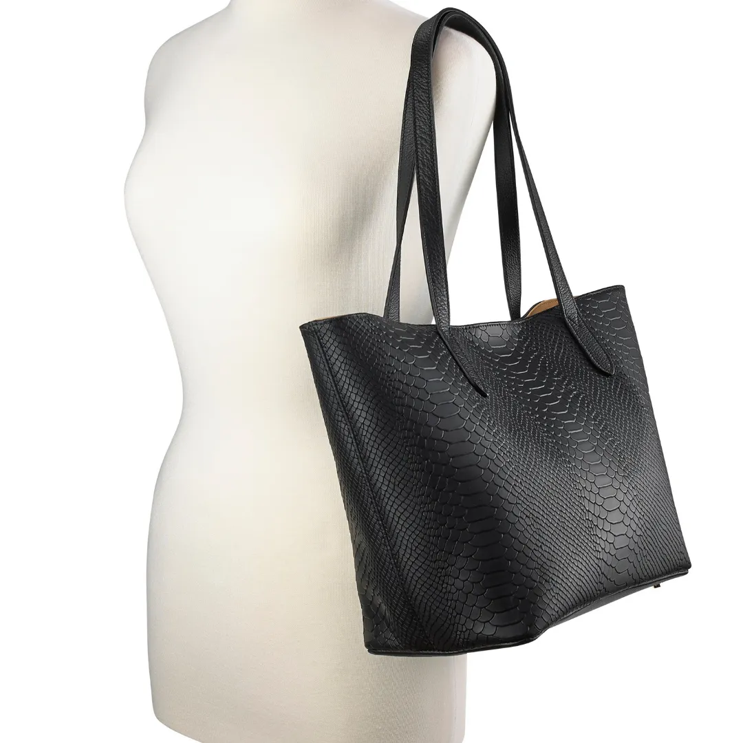 Gigi NY Leather Teddie Tote Bag