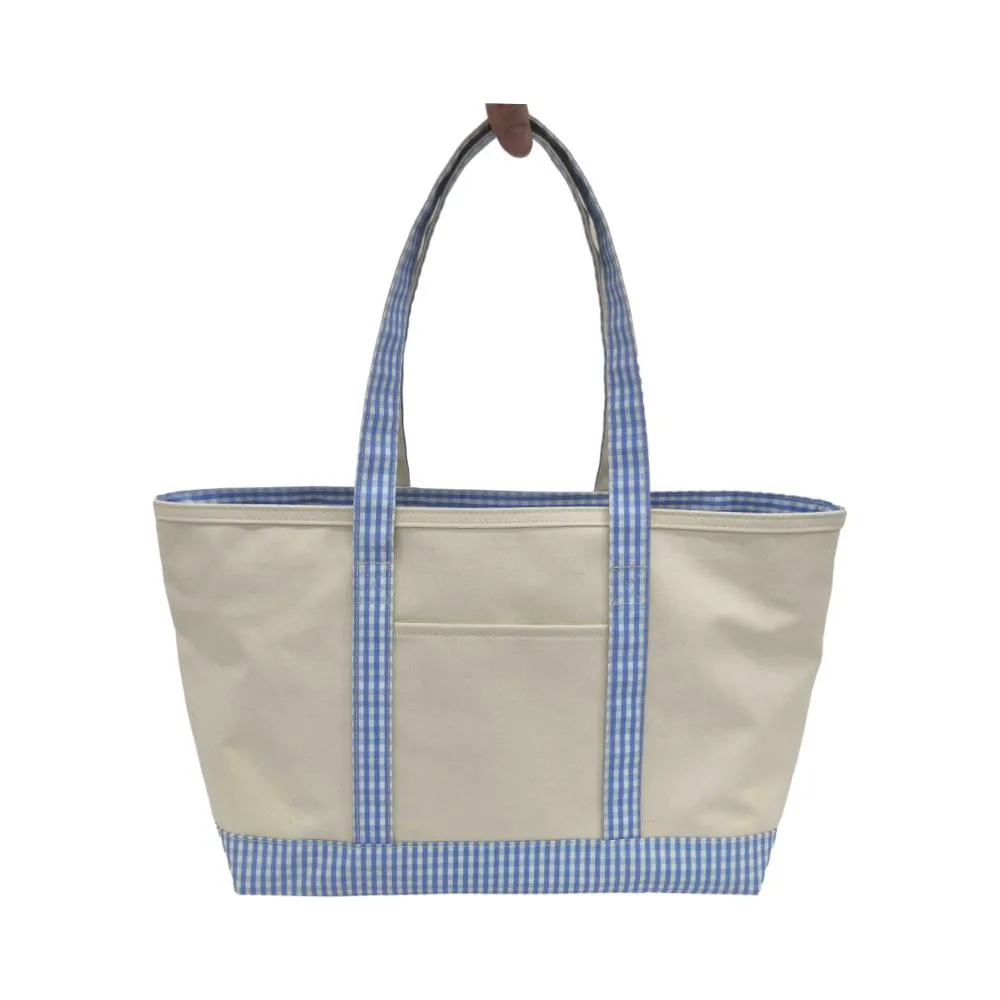 Gingham Coated Tote