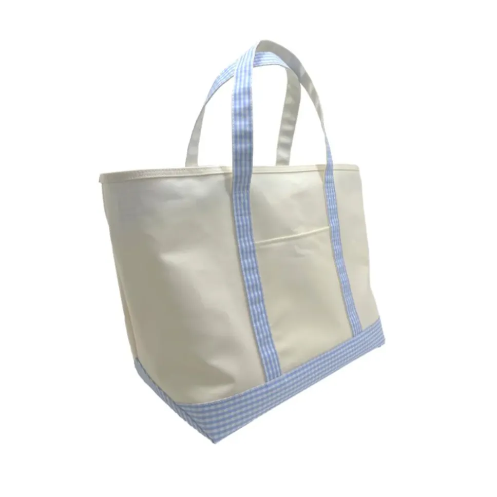 Gingham Coated Tote