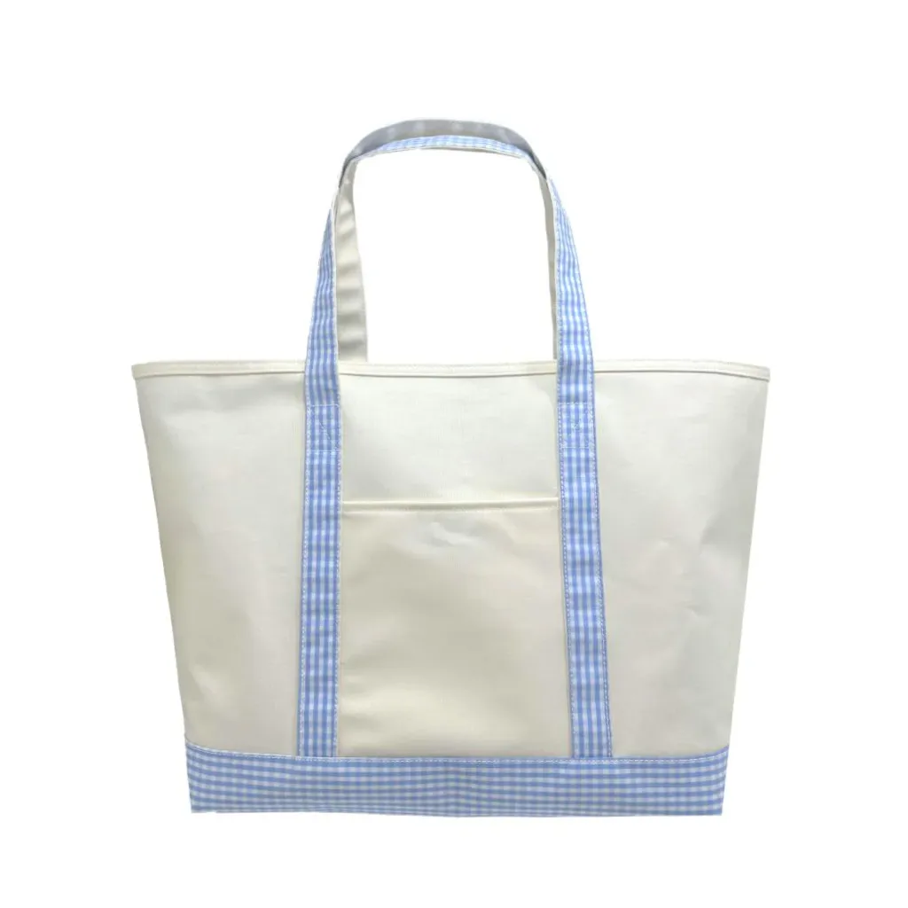 Gingham Coated Tote