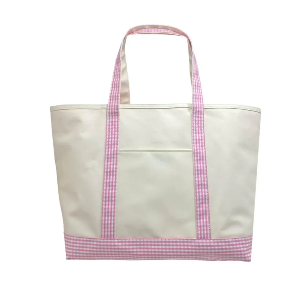 Gingham Coated Tote
