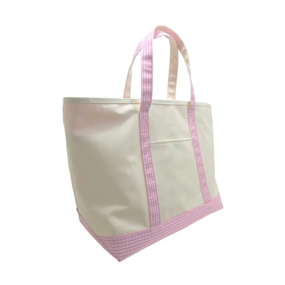 Gingham Coated Tote